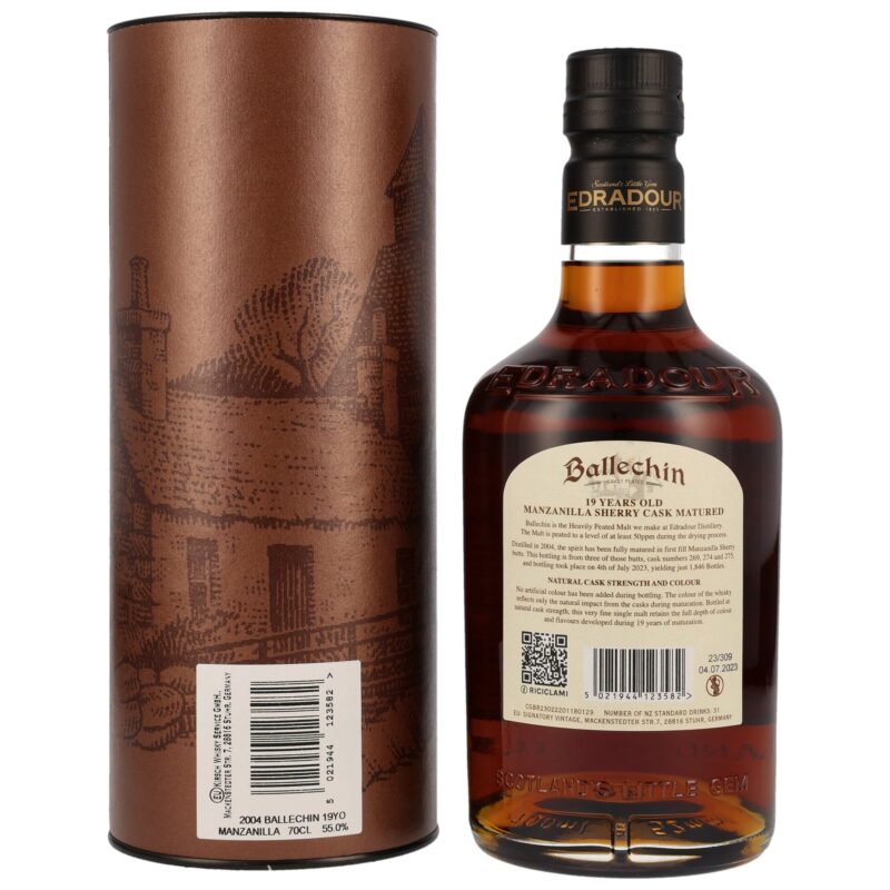 Ballechin 19 (2004/2023) - Manzanilla Casks Matured – Bild 2