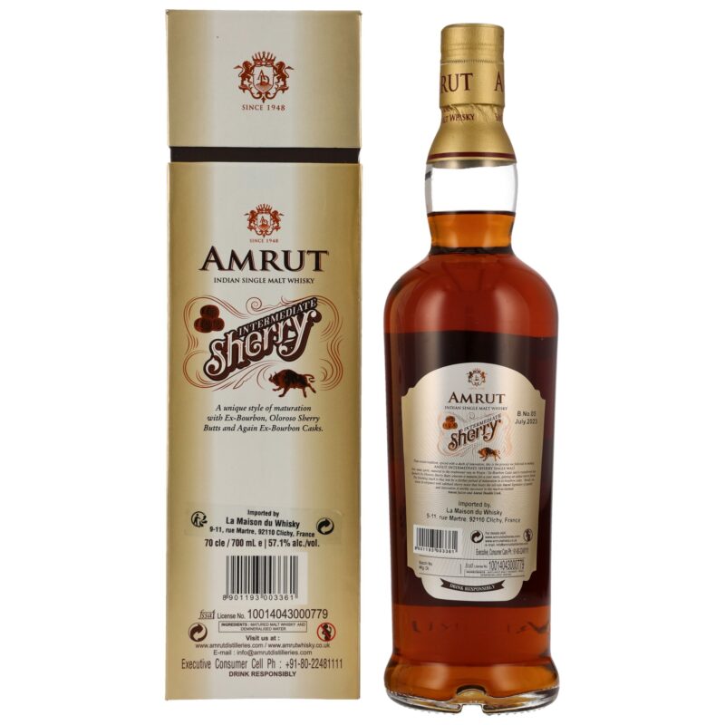 Amrut Intermediate Sherry - Indian Single Malt – Bild 2