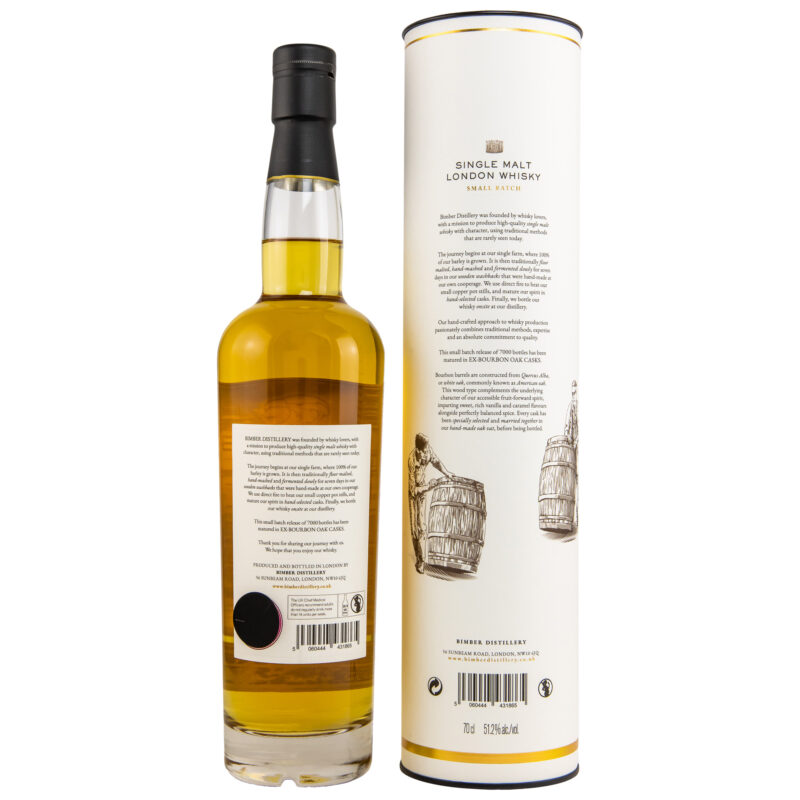 Bimber Single Malt London Whisky - Bourbon Cask Batch 4 – Bild 2