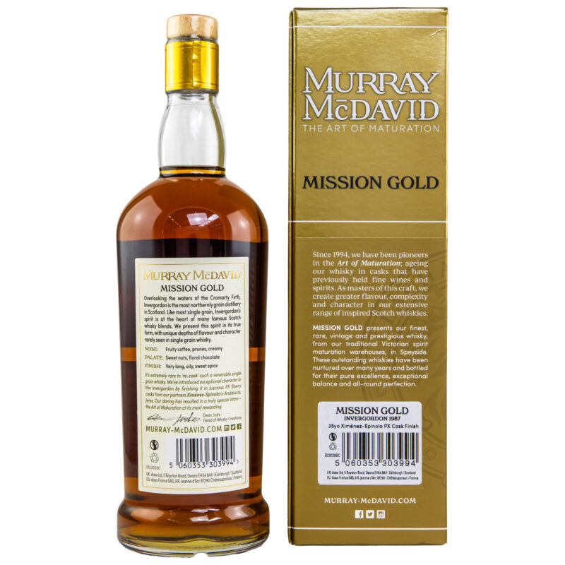 Invergordon 35 (1987/2023) - 1st Fill PX Sherry Cask - Mission Gold Murray McDavid – Bild 2
