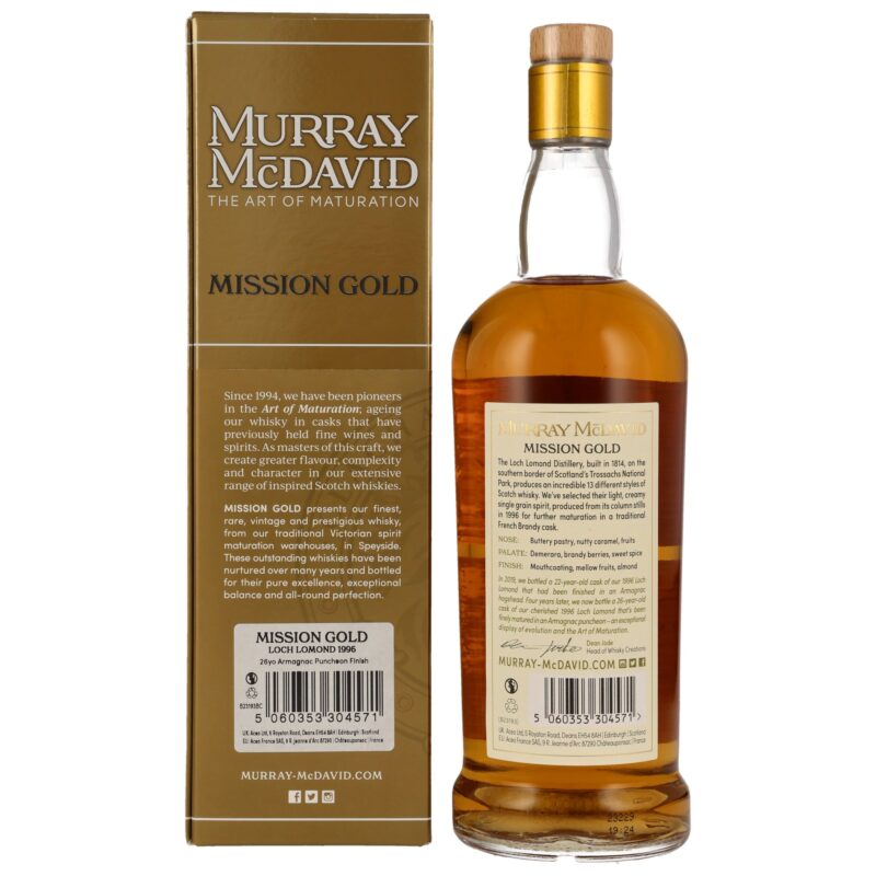 Loch Lomond 26 (1996/2023) - Armagnac Cask - Mission Gold Murray McDavid – Bild 2