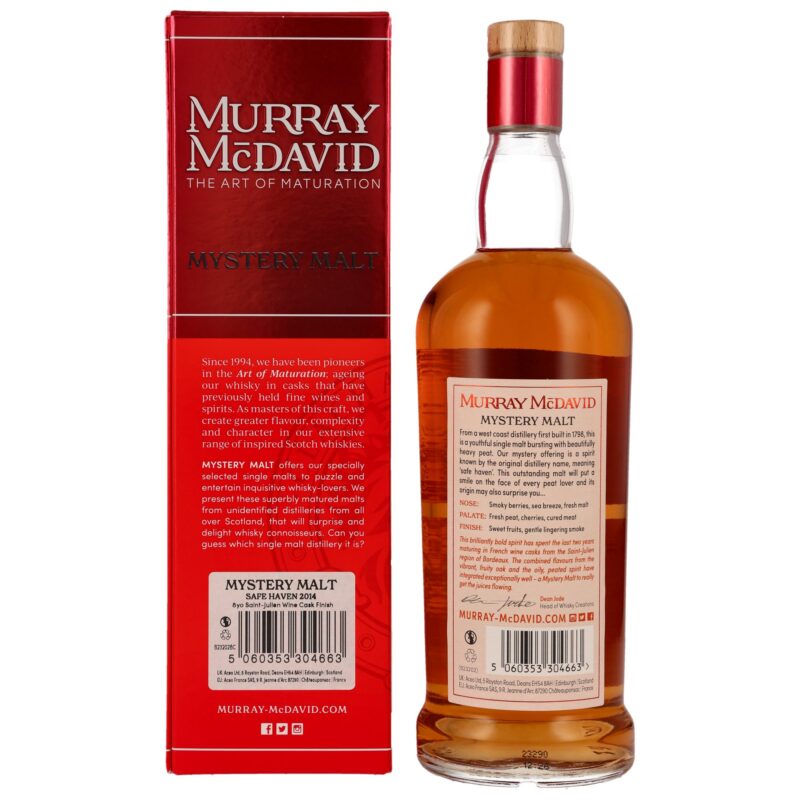 Safe Haven 8 (2014/2023) - Saint- Julien Wine Cask - Mystery Malt Murray McDavid – Bild 2