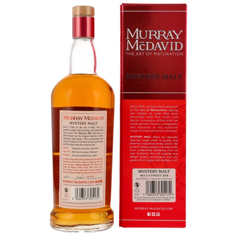 Mull's Finest 9 (2014/2024) - PX Sherry & Tawny Port Casks - Mystery Malt Murray McDavid – Bild 2