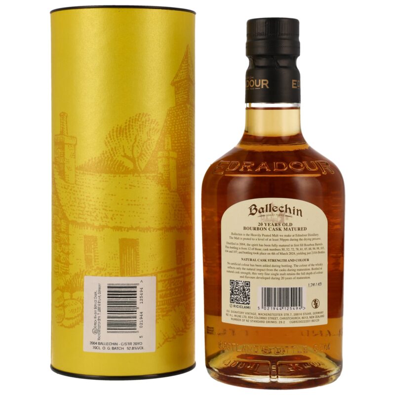 Ballechin 20 (2004/2024) - Bourbon Cask – Bild 2