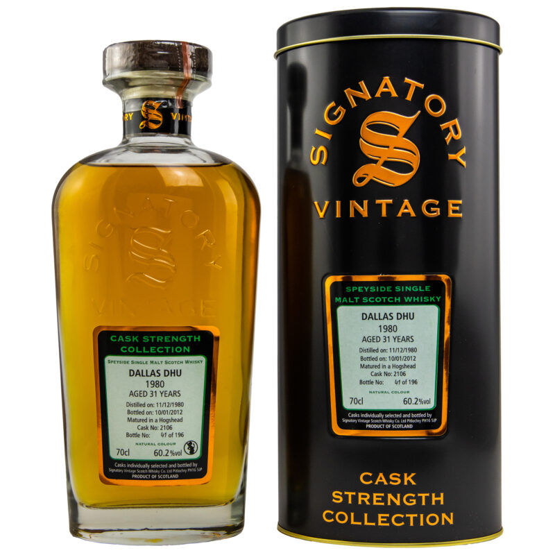 Dallas Dhu 31 (1980/2012) - #2106 - Cask Strength Collection Signatory Vintage