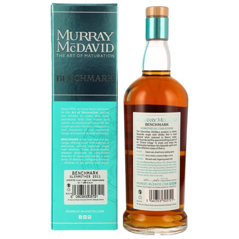 Glenrothes 13 (2011/2024) - Oloroso Sherry Octave - #2310066 - Benchmark Murray McDavid – Bild 2