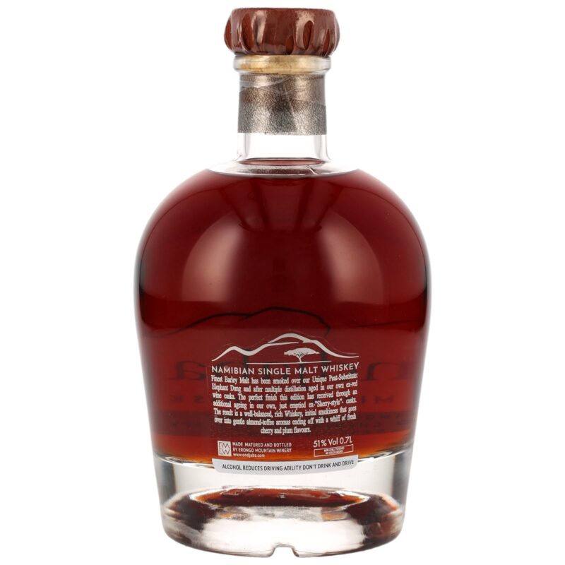 Ondjaba Single Malt - Fortified Chenin Cask - The Namibian Whiskey – Bild 2