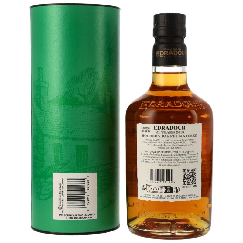 Edradour 21 (2003/2024) - Cask Strength - Bourbon Barrels – Bild 2