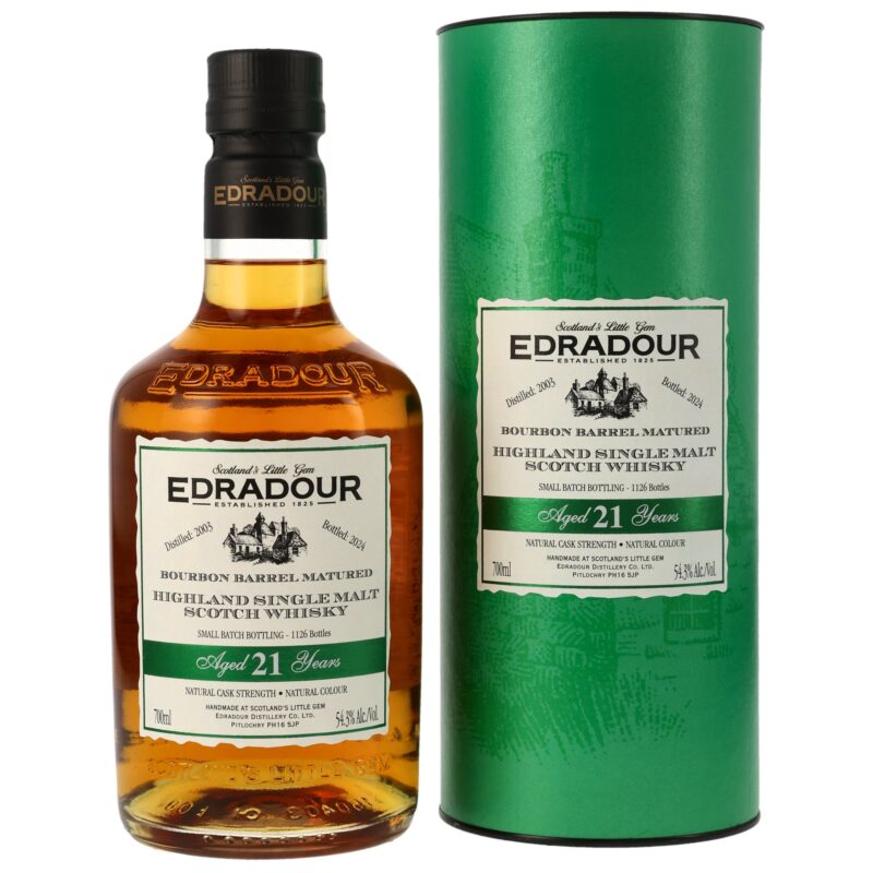 Edradour 21 (2003/2024) - Cask Strength - Bourbon Barrels