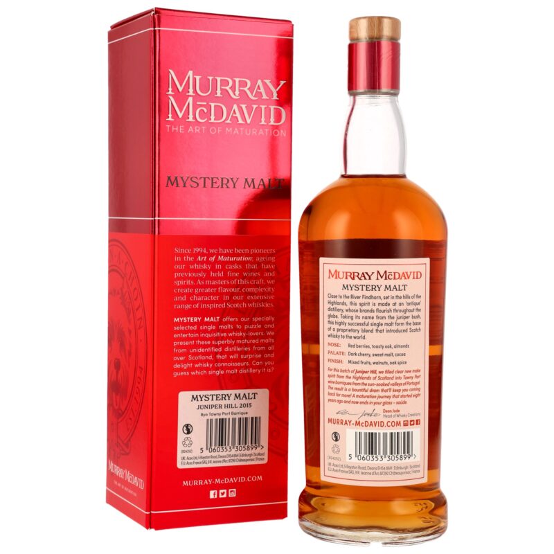 Juniper Hill 8 (2014/2023) - Tawny Port Barrique - Mystery Malt Murray McDavid – Bild 2