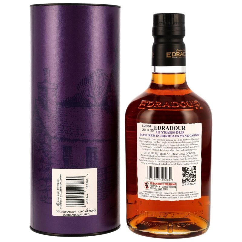 Edradour 12 (2012/2025) - Bordeaux Wine Casks Small Batch – Bild 2